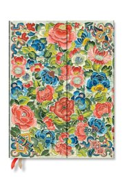 Paperblanks | 2025 Weekly Planner | Pear Garden | Peking Opera Embroidery | 12-Month | Ultra | Horizontal | Wrap | 160 Pg | 100 GSM cover image