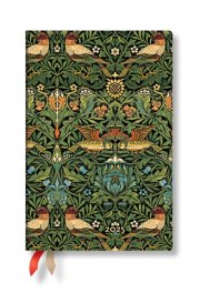 Paperblanks | 2025 Weekly Planner | Morris Birds | William Morris | 12-Month Flexis | Mini | Horizontal | Elastic Band | 176 Pg | 100 GSM cover image