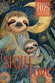 Sloth Love 2025 Weekly Planner and Organizer cover image