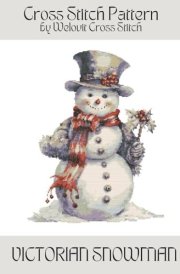 VICTORIAN SNOWMAN Cross Stitch Pattern: A beautiful cross stitch pattern for your next project! (Welovit Cross Stitch Patterns) cover image