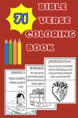 KJV Bible Verse Coloring Book, Large Font to Color: 71 Complete Bible Memory Verses with Images illustrating Verses, Short and Easy memory verse from Scripture, 8.5" X 11" by V&R (Devotional Books) cover image