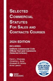 Selected Commercial Statutes for Sales and Contracts Courses, 2024 Edition cover image