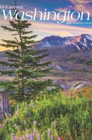 Washington Wild & Scenic | 2025 12 x 24 Inch Monthly Square Wall Calendar | Plastic-Free | BrownTrout | USA United States of America Pacific West Coast State Nature cover image
