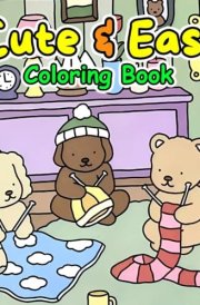 Cute & Easy Cozy Bobbie Coloring book: 110 Pages of Fun Bobbie cute kawaii Designs For Relaxation of Fun and Creativity for All Ages cover image