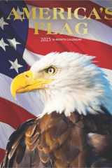 America's Flag | 2025 12 x 24 Inch Monthly Square Wall Calendar | Foil Stamped Cover | Plato | USA United States of America cover image