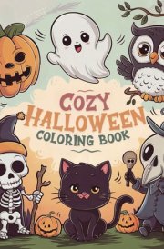 Cozy Halloween Coloring Book: Bold & Easy Spooky and Cute Designs for Kids and Adults | Perfect for Stress Relief and Creative Relaxation | ... Halloween Fun (Cozy Coloring Book Series) cover image