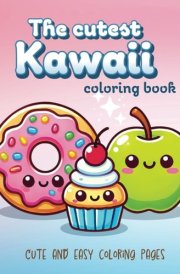 The cutest Kawaii Coloring Book: Cute and Easy Coloring for Kids Ages 4-8 cover image