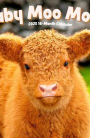 Baby Moo Moos | 2025 12 x 24 Inch Monthly Square Wall Calendar | Plastic-Free | BrownTrout | Domestic Cows Animals cover image