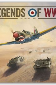 Legends of WWII Square Wall Calendar 2025 cover image
