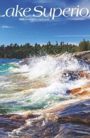 Lake Superior | 2025 12 x 24 Inch Monthly Square Wall Calendar | Plastic-Free | BrownTrout | USA United States of America Travel Scenic Great Lakes cover image