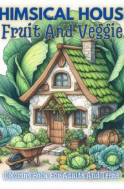 Whimsical Houses Fruit And Veggie Grayscale Coloring Book for Adults and Teens: Delightful Gnome Homes in Fruits and Vegetables for Stress Relief and Creativity (Nature’s Whimsical Beauty) cover image