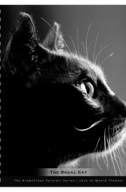 The BrownTrout Portrait Series: The Regal Cat | 2025 6 x 7.75 Inch Spiral-Bound Wire-O Weekly Engagement Planner Calendar | New Image Every Week | Pet Kitten Feline cover image