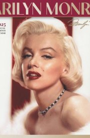 Marilyn Monroe OFFICIAL | 2025 12 x 24 Inch Monthly Square Wall Calendar | Foil Stamped Cover | Plato | USA American Actress Celebrity cover image