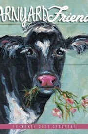 Barnyard Friends | 2025 12 x 24 Inch Monthly Square Wall Calendar | Featuring the Artwork of Molly Strong | Plastic-Free | Hopper Studios | Rural Country Art cover image
