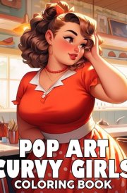 Pop Art Curvy Girls Coloring Book: Adorable Fashionable Coloring Pages with Stunning Plus Size Ladies Illustration Gift Idea For Kids Adults Anxiety Relieving cover image