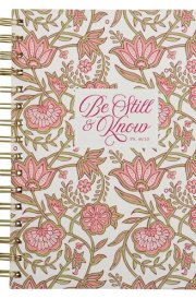 Journal Wirebound Pink Be Still & Know Ps. 46:10 cover image