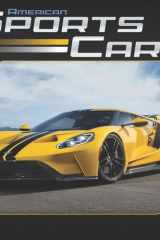 American Sports Cars OFFICIAL | 2025 12 x 24 Inch Monthly Square Wall Calendar | Foil Stamped Cover | Plato | Racing Automotive cover image