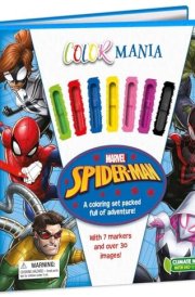 Marvel Spider-Man: Colormania: with 7 Felt Tip Pens and 30 Pages of Coloring cover image