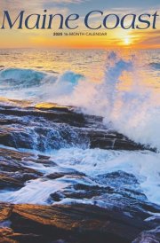 Maine Coast | 2025 12 x 24 Inch Monthly Square Wall Calendar | Plastic-Free | BrownTrout | USA United States of America Northeast State Ocean Sea Nature cover image
