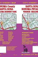 Santa Rosa / Sonoma County / Petaluma / Rohnert Park, California Street Map cover image