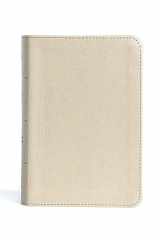 CSB Large Print Compact Reference Bible, Gold Leathertouch cover image