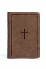 CSB Large Print Compact Reference Bible, Brown Leathertouch cover image