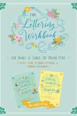 [Two Books in One] the Lettering Workbook for Small & Large Tip Brush Pens A Simple Guide to Hand Lettering & Modern Calligraphy cover image