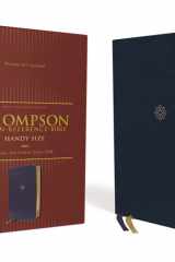 NKJV, Thompson Chain-Reference Bible, Handy Size, Leathersoft, Navy, Red Letter, Thumb Indexed, Comfort Print cover image