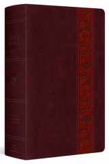 ESV Large Print Personal Size Bible, Red Letter (TruTone, Mahogany, Trellis Design) cover image