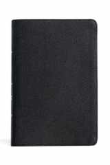 CSB Giant Print Reference Bible, Black Genuine Leather, Indexed cover image