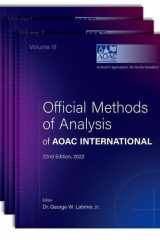 Official Methods of Analysis of AOAC INTERNATIONAL 3-Volume Set cover image