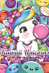 Kawaii Unicorns Coloring Book cover image