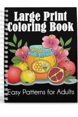 Large Print Coloring Book Easy Patterns for Adults cover image
