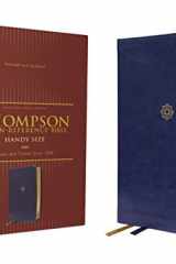 NKJV, Thompson Chain-Reference Bible, Handy Size, Leathersoft, Navy, Red Letter, Comfort Print cover image