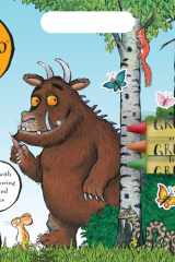 Gruffalo Large Artist Pad with Handle Set, Sticker Book with Coloring and Puzzle Activities for Kids 3 and Up, Includes 3 Double-Sided Crayons, Kids Art Supplies for Travel and Home cover image