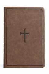 CSB Giant Print Reference Bible, Brown Leathertouch cover image