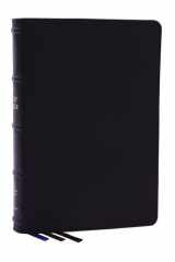 Nkjv, Large Print Thinline Reference Bible, Blue Letter, MacLaren Series, Genuine Leather, Black, Thumb Indexed, Comfort Print Holy Bible, New King James Version cover image