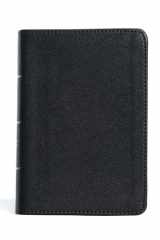 CSB Large Print Compact Reference Bible, Black Leathertouch cover image