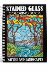 Stained Glass Coloring Book Nature and Landscapes cover image