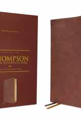 NKJV, Thompson Chain-Reference Bible, Leathersoft, Brown, Red Letter, Comfort Print cover image