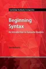 Beginning Syntax An Introduction to Syntactic Analysis cover image