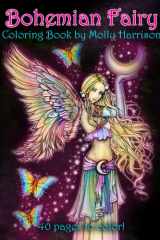 Bohemian Fairy Coloring Book by Molly Harrison: Beautiful hand drawn fairies, flowers, and celestial scenes cover image