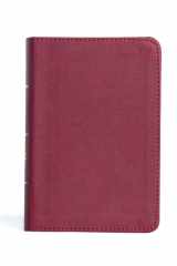 CSB Large Print Compact Reference Bible, Cranberry Leathertouch cover image