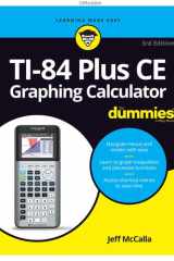 TI-84 Plus CE Graphing Calculator For Dummies cover image