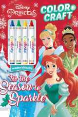 Disney Princess: Tis the Season to Sparkle Color & Craft With 4 Big Crayons and Stickers cover image