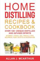 Home Distilling Recipes & Cookbook: Over 140+ Unique Distilled and Infused Spirits Whiskey, Vodka, Gin, Tequila, Rye, Bourbon, Rum, Scotch & Moonshine cover image