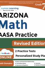 Arizona's Academic Standards Assessment (AASA) Test Prep: 7th Grade Math Practice Workbook and Full-length Online Assessments Arizona Test Study Guide cover image