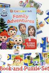 CoComelon Board Book and 12 Large Piece Jigsaw Puzzle for Preschoolers and Toddlers Ages 2+ ; JJ's Family Adventures: (Read, Play & Learn) cover image