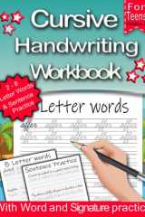 Cursive Handwriting Workbook For Teens Grades 8 - 12: Volume 2 - Proactive Cursive Practice Instruction Reinforcement for Kids and young adults to ... word tracing and Sentence Structuring cover image