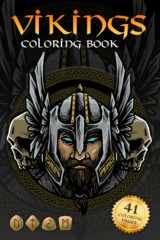Vikings Coloring Book: Nordic Warriors, Berserkers, Valhalla Runes, Spears and Shields - Volume 3 cover image